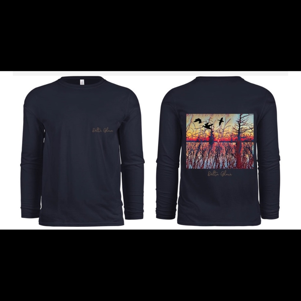 Navy blue duck hunt long sleeve